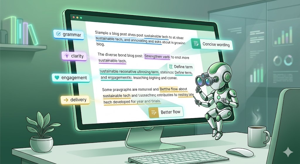 Grammarly AI real-time writing suggestions in 2026
