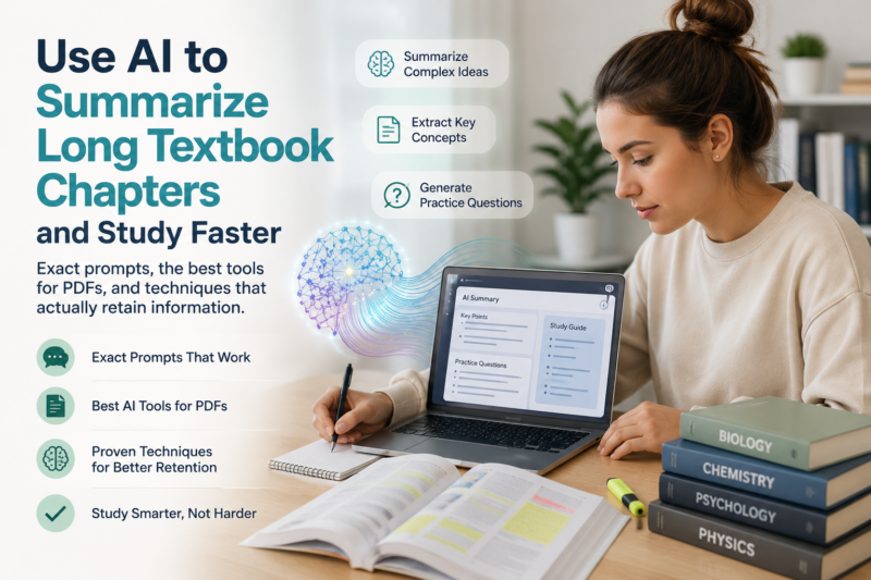 How to Use AI to Summarise Textbook Chapters Faster