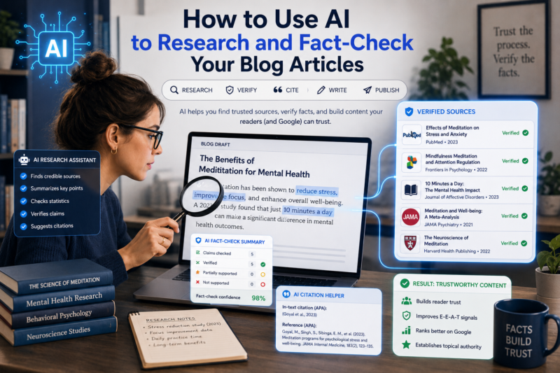 How to Use AI to Research and Fact-Check Your Blog Articles