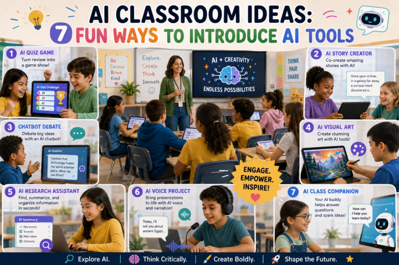 AI Classroom Ideas: 7 Fun Ways to Introduce AI Tools