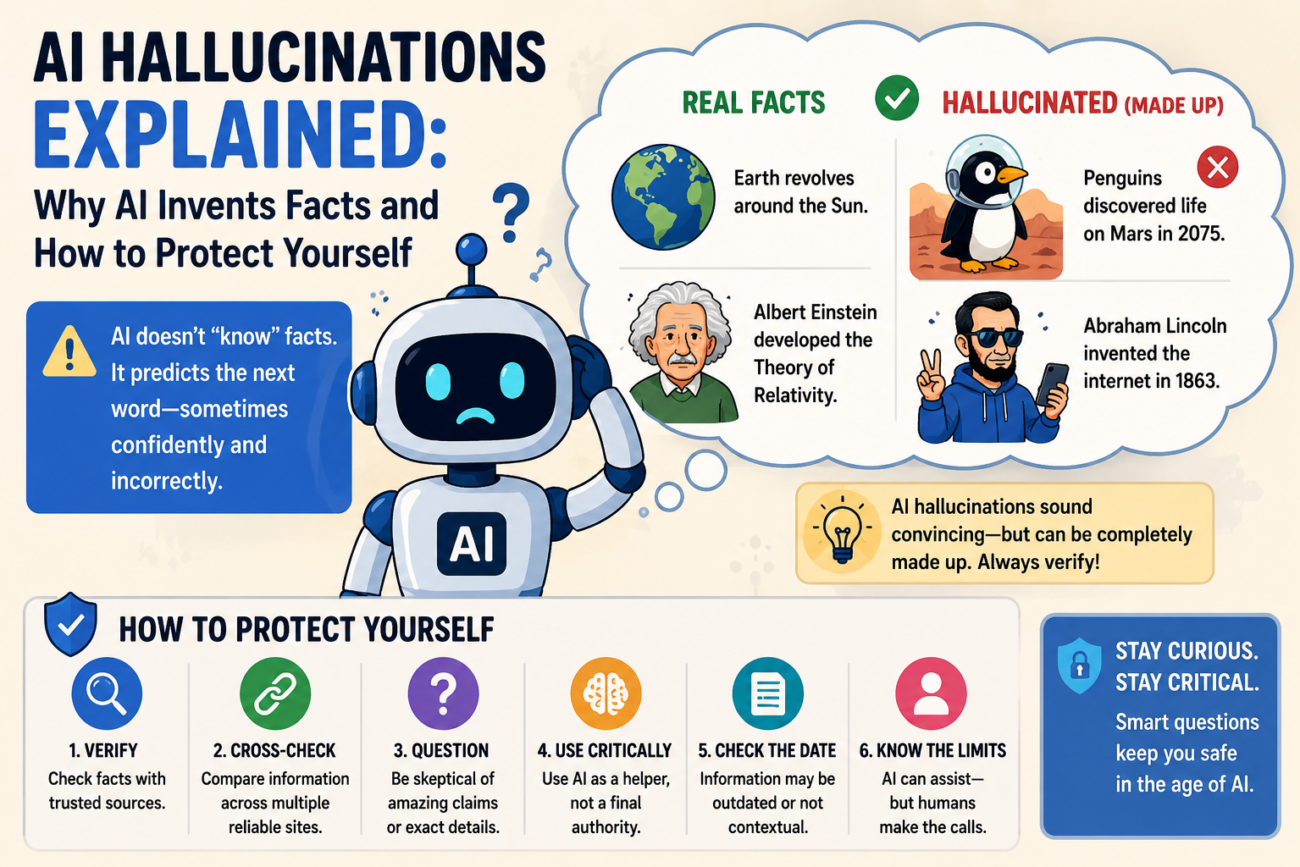 AI Hallucinations Explained: Why AI Invents Facts and How to Protect