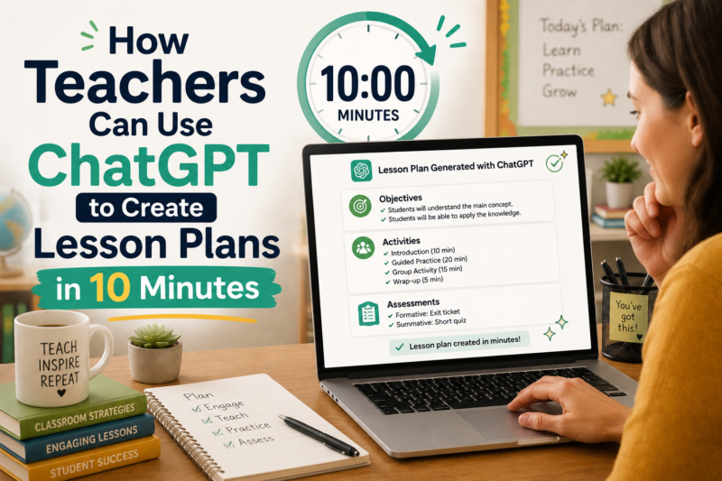 How Teachers Can Use ChatGPT to Create Lesson Plans in 10 Minutes
