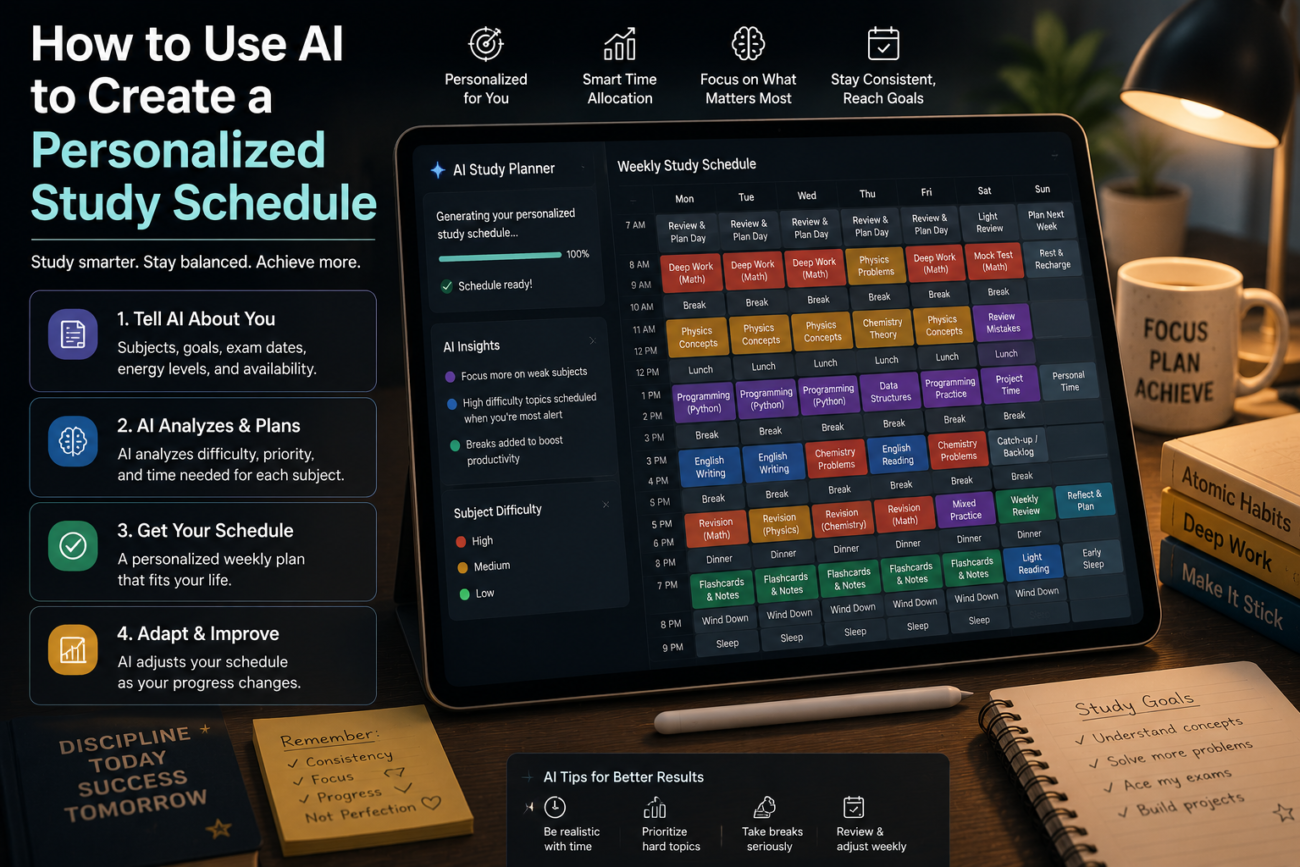 How to Use AI to Create a Personalized Study Schedule
