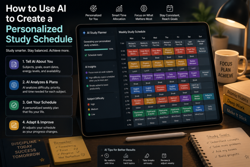 How to Use AI to Create a Personalized Study Schedule