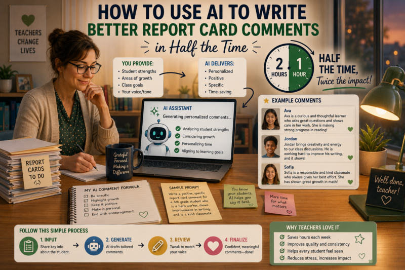 How to Use AI to Write Better Report Card Comments in Half the Time