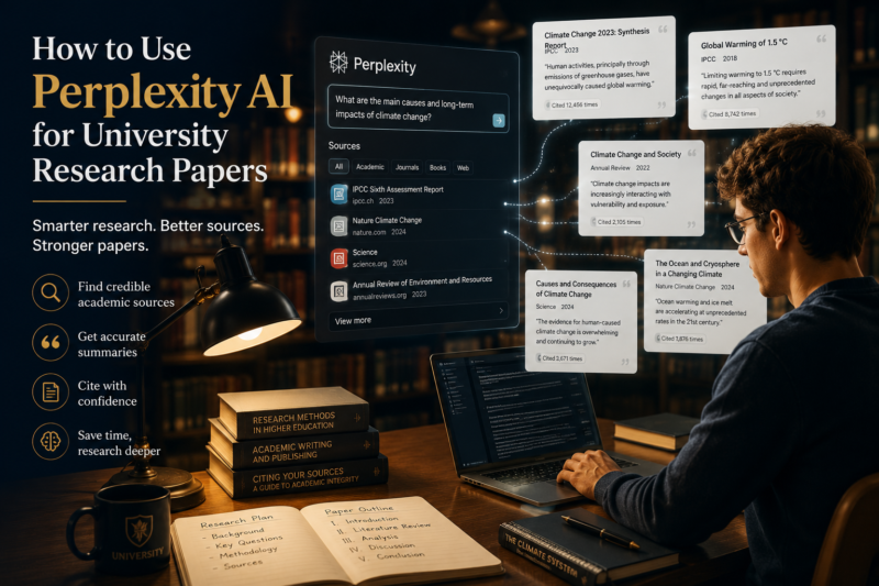 How to Use Perplexity AI for University Research Papers