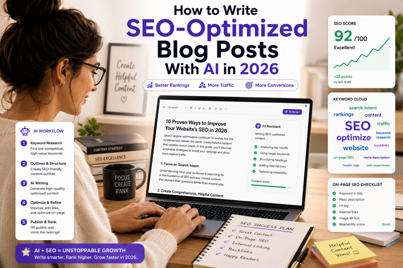 AI SEO Blog Writing: How to Write Optimized Posts That Rank in 2026